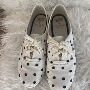 ‼️SALE‼️ Kate Spade Keds- Polka Dot, White